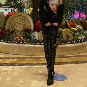 Thigh High Combat Boots